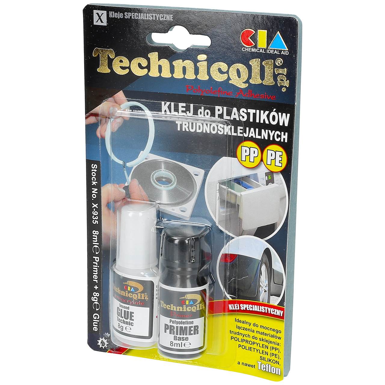 KLEJ SPECJALNY DO PP PE PTFE SILIKONU TECHNICQLL