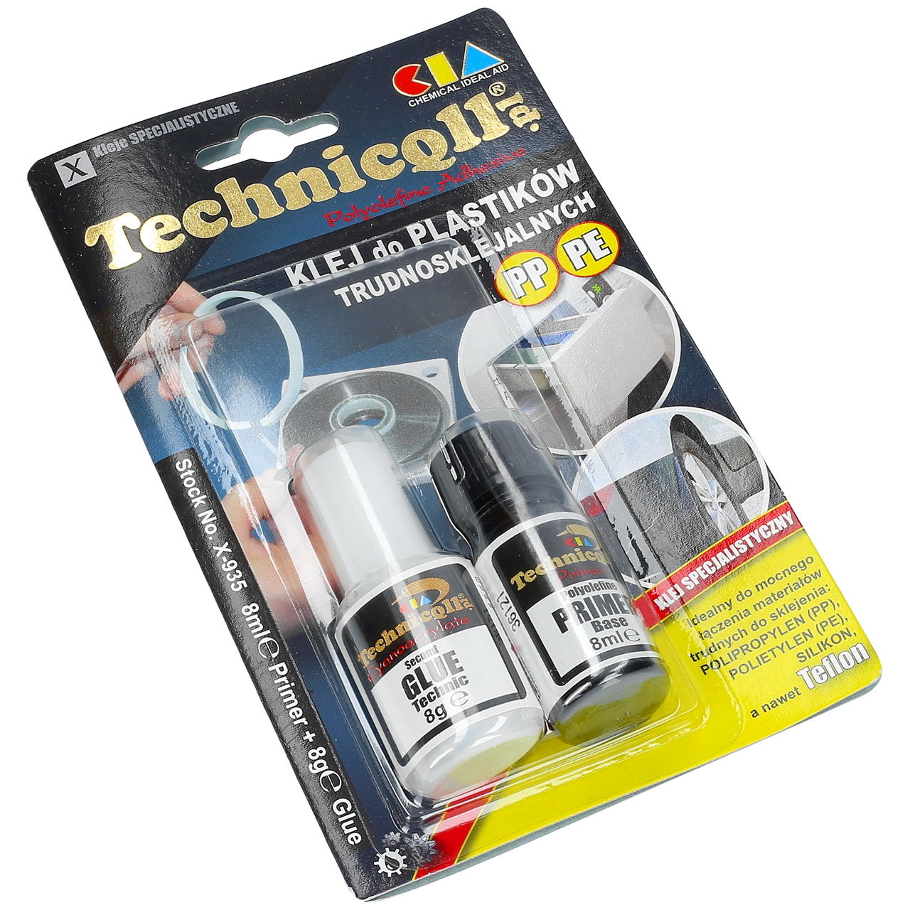 KLEJ SPECJALNY DO PP PE PTFE SILIKONU TECHNICQLL