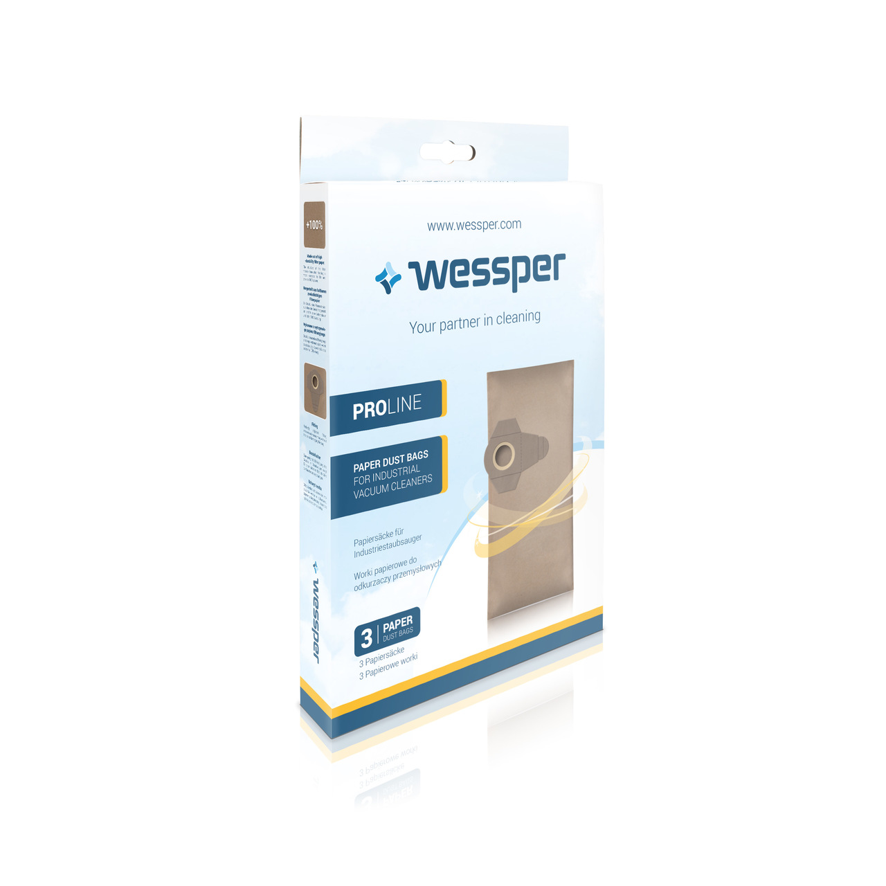 Worki do odkurzacza Einhell 20L papierowe